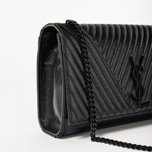 Saint Laurent Kate Medium Black Matelassé Leather Crossbody - Picture 7 of 14